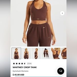 GYMSHARK WHITNEY CROP TANK